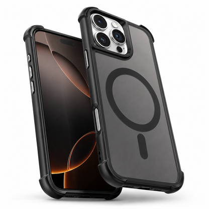 Black Apex Magnetic Case for iPhone 16 Pro Max

