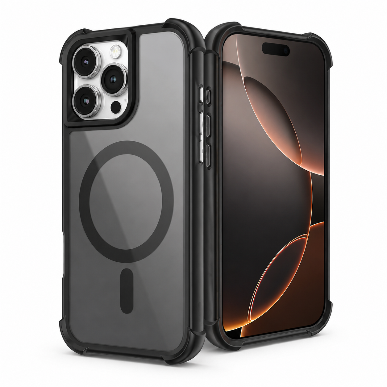 Premium Black MagSafe Phone Case for iPhone 16 Pro Max
