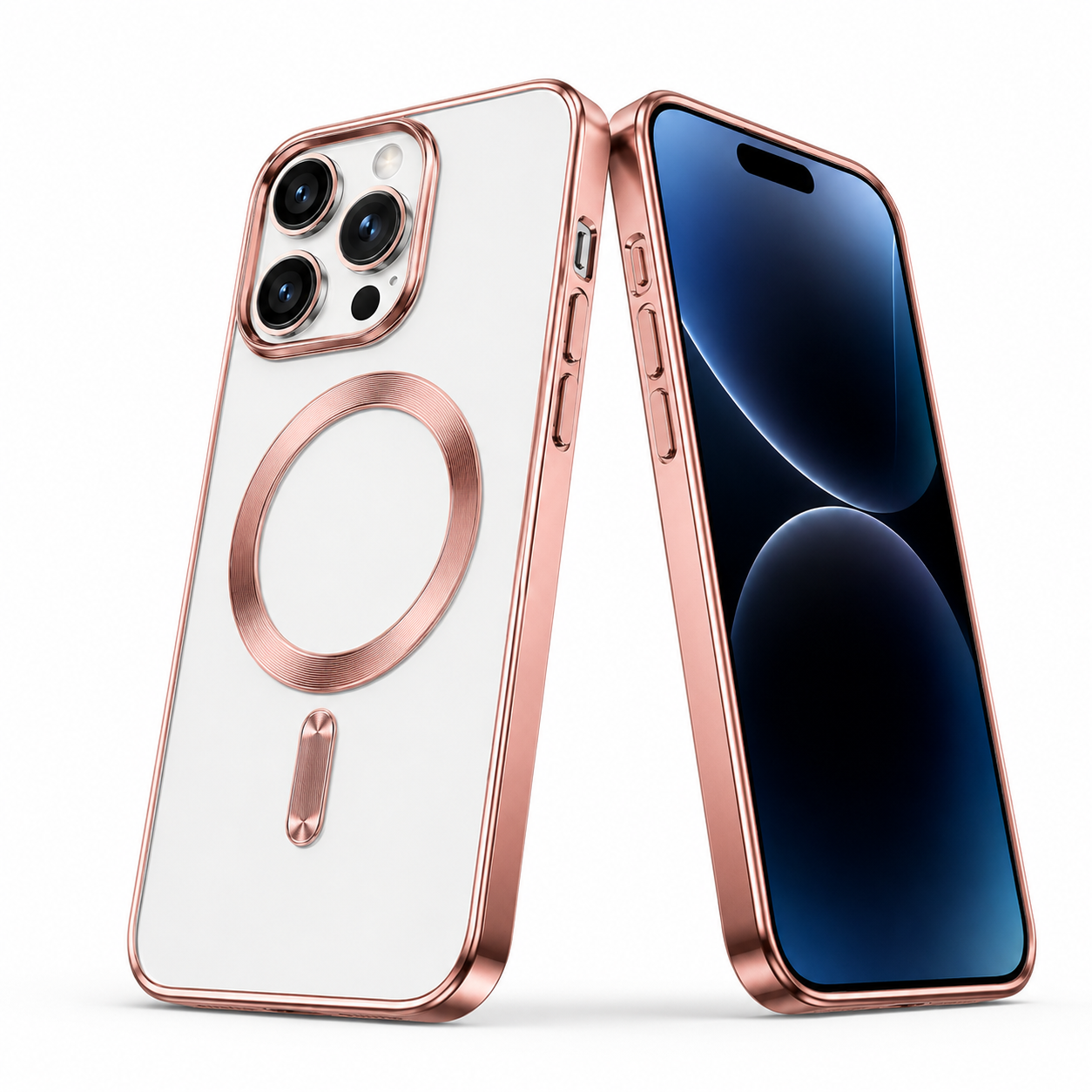 Titanium Matte MagSafe Case for Apple iPhone 16 Pro Max - Rose Gold
