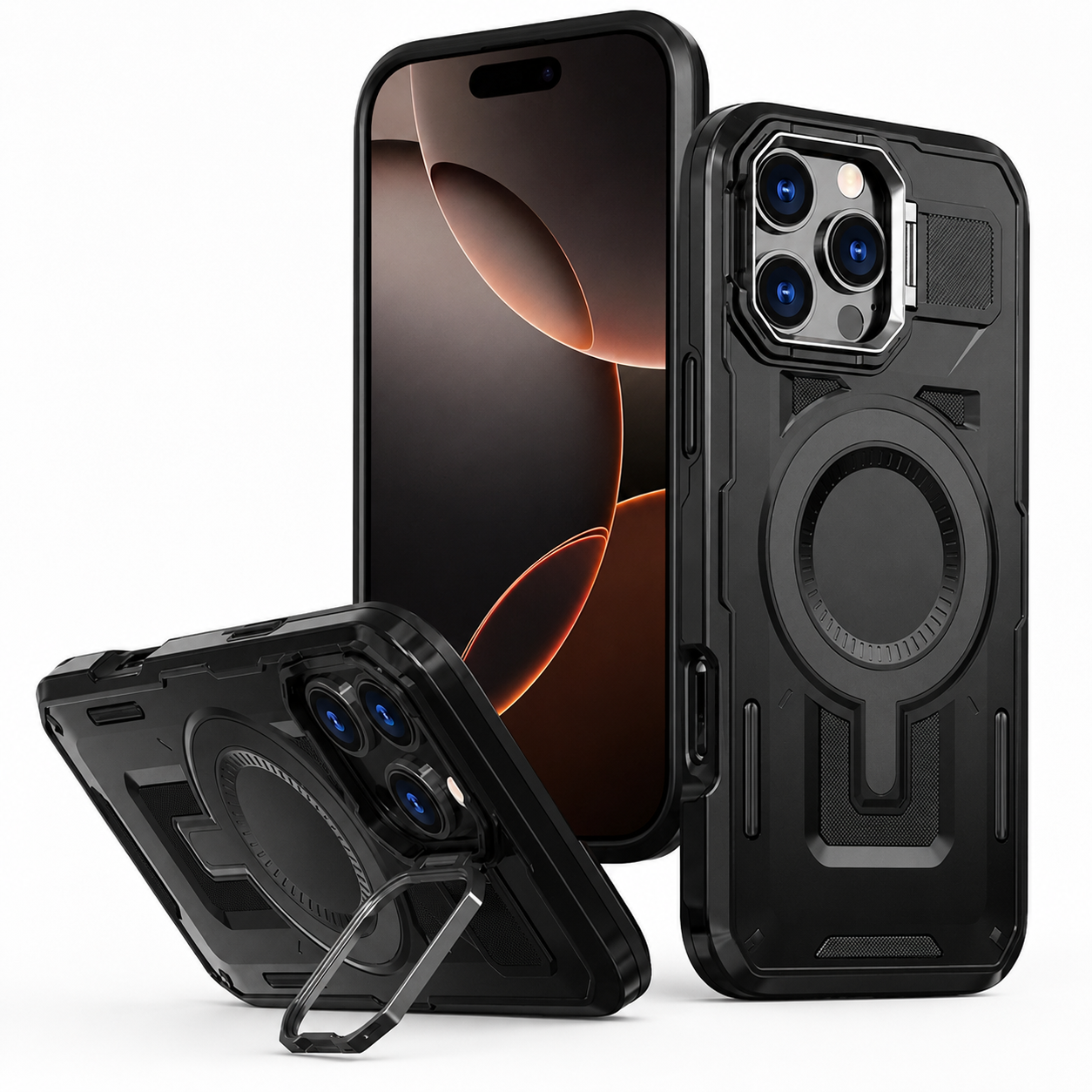 Black Shield Mate Case for Apple iPhone 16 Pro Max
