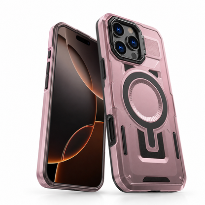 Rose Gold Protective Shield Mate Cover for iPhone 16 Pro Max

