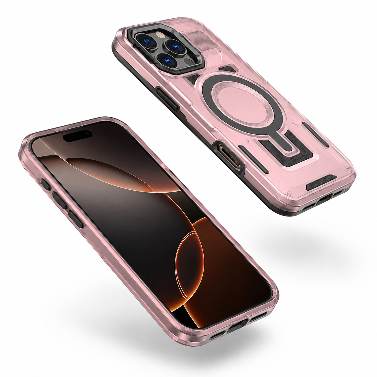 Durable Shield Mate Case for iPhone 16 Pro Max Rose Gold