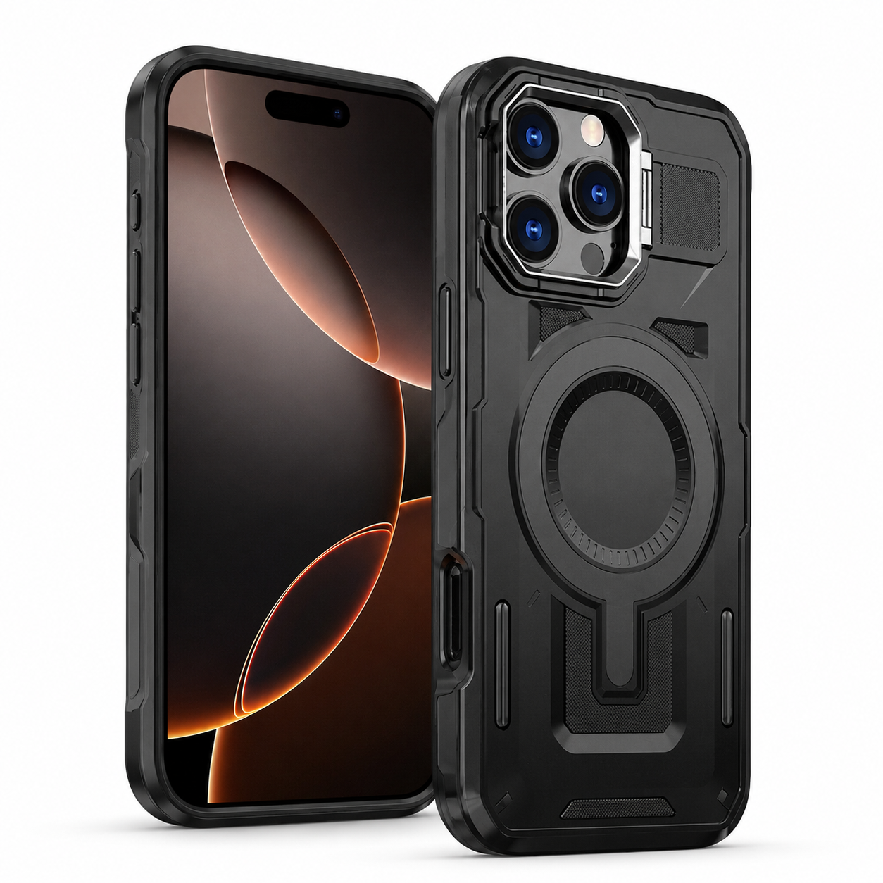 Premium Black Phone Case for Apple iPhone 16 Pro Max
