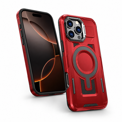 Durable Shield Mate Case for iPhone 16 Pro Max Red