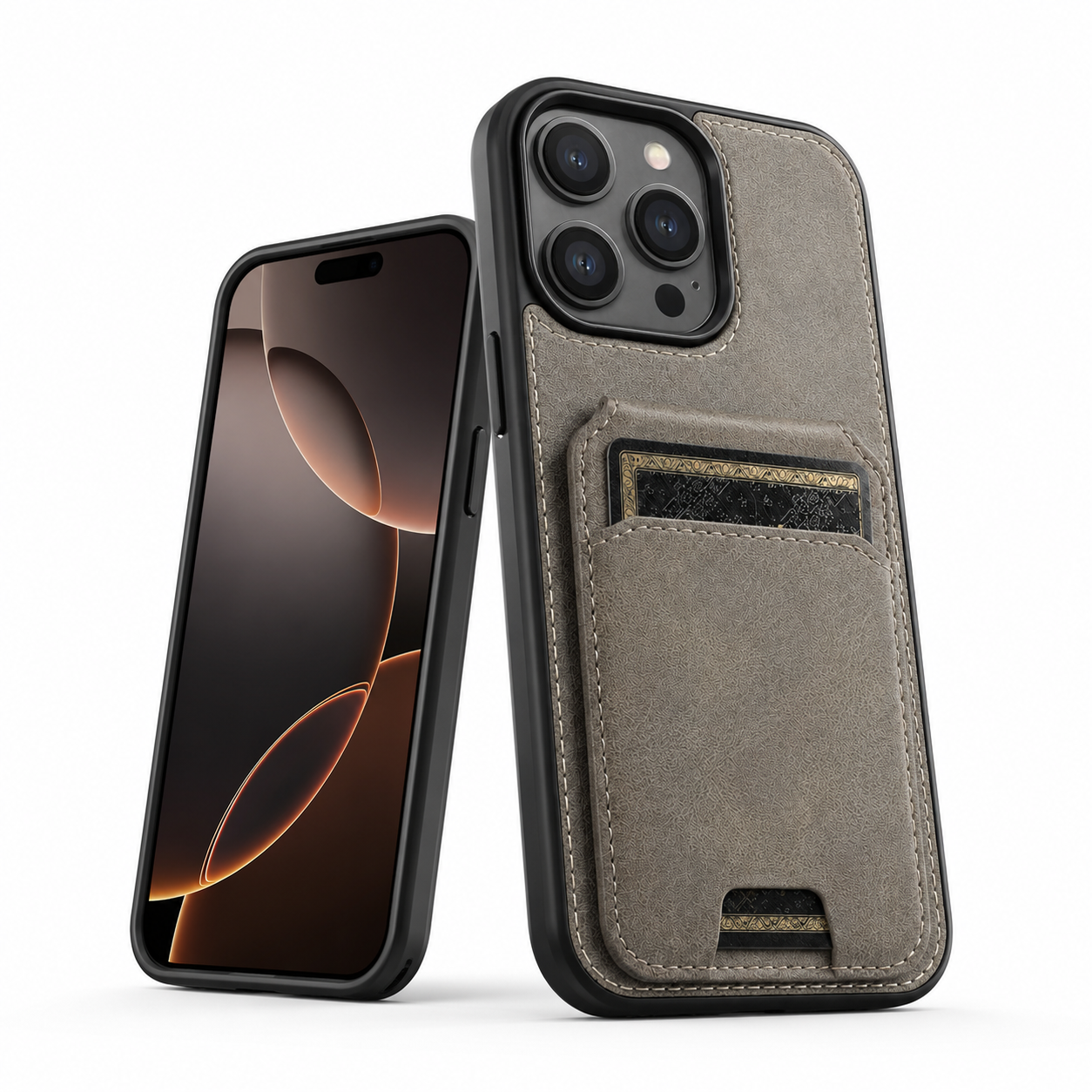 Premium Grey Wallet Phone Case for Apple iPhone 16 Pro Max
