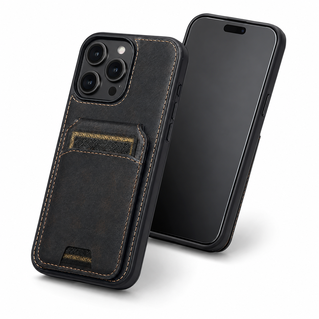 Apple iPhone 16 Pro Max Black Wallet Protective Case

