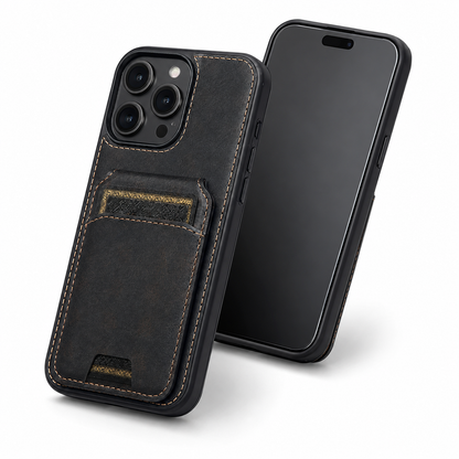Apple iPhone 16 Pro Max Black Wallet Protective Case
