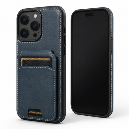 Premium Navy Wallet Phone Case for Apple iPhone 16 Pro Max
