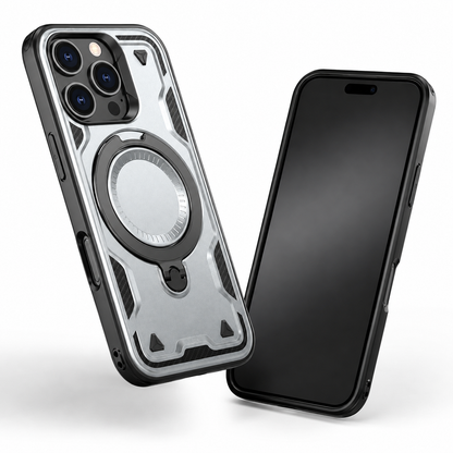 Grey Sparta Magnetic Ring Case for iPhone 16 Pro Max
