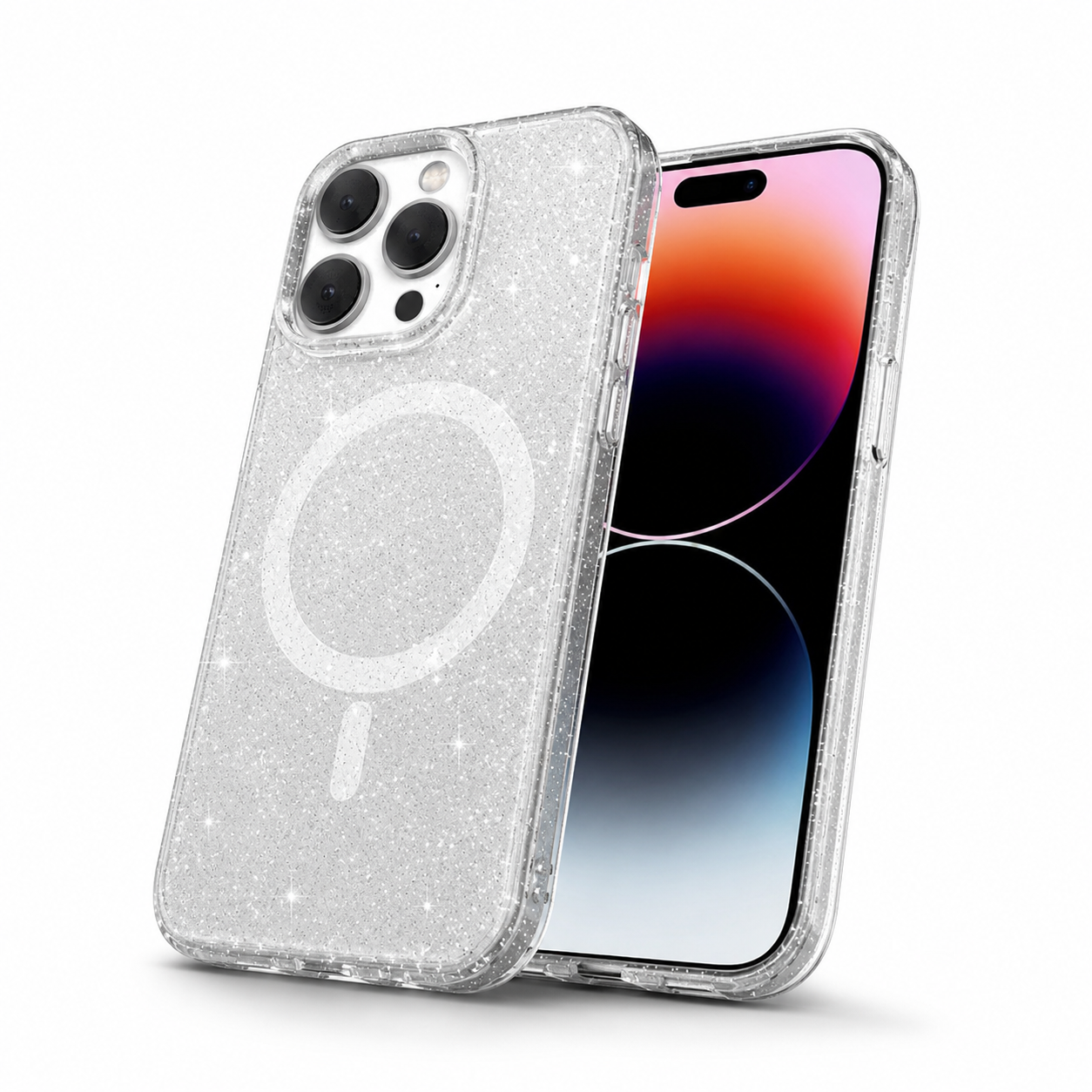 Clear Sparkly MagSafe Case for Apple iPhone 16 Pro Max - Clear Sparkly