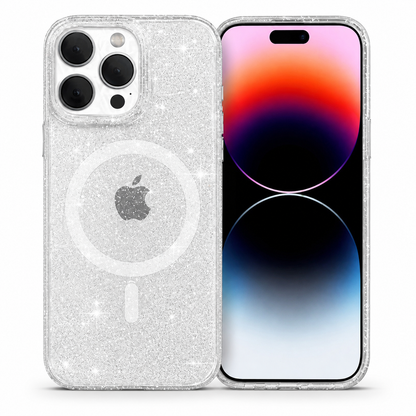 Clear Sparkly MagSafe Case for Apple iPhone 16 Pro Max - Clear Sparkly
