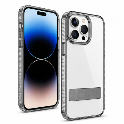 3-Angle Metal Stand Case for Apple iPhone 16 Pro Max - Black