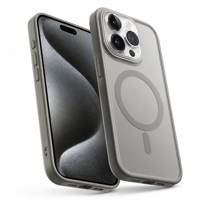Matte Rubberized MagSafe Case for Apple iPhone 16 Pro Max - Grey