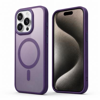 Matte Rubberized MagSafe Case for Apple iPhone 16 Pro Max - Deep Purple