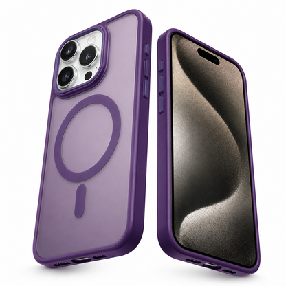 Matte Rubberized MagSafe Case for Apple iPhone 16 Pro Max - Deep Purple