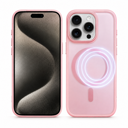 Matte Rubberized MagSafe Case for Apple iPhone 16 Pro Max - Rose Gold