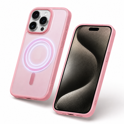 Matte Rubberized MagSafe Case for Apple iPhone 16 Pro Max - Rose Gold