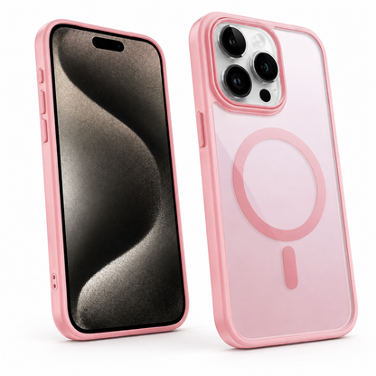 Matte Rubberized MagSafe Case for Apple iPhone 16 Pro Max - Rose Gold