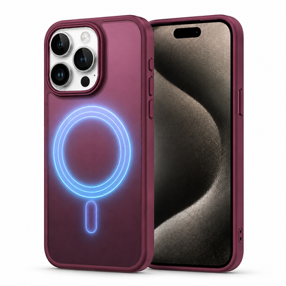 Matte Rubberized MagSafe Case for Apple iPhone 16 Pro Max - Wine