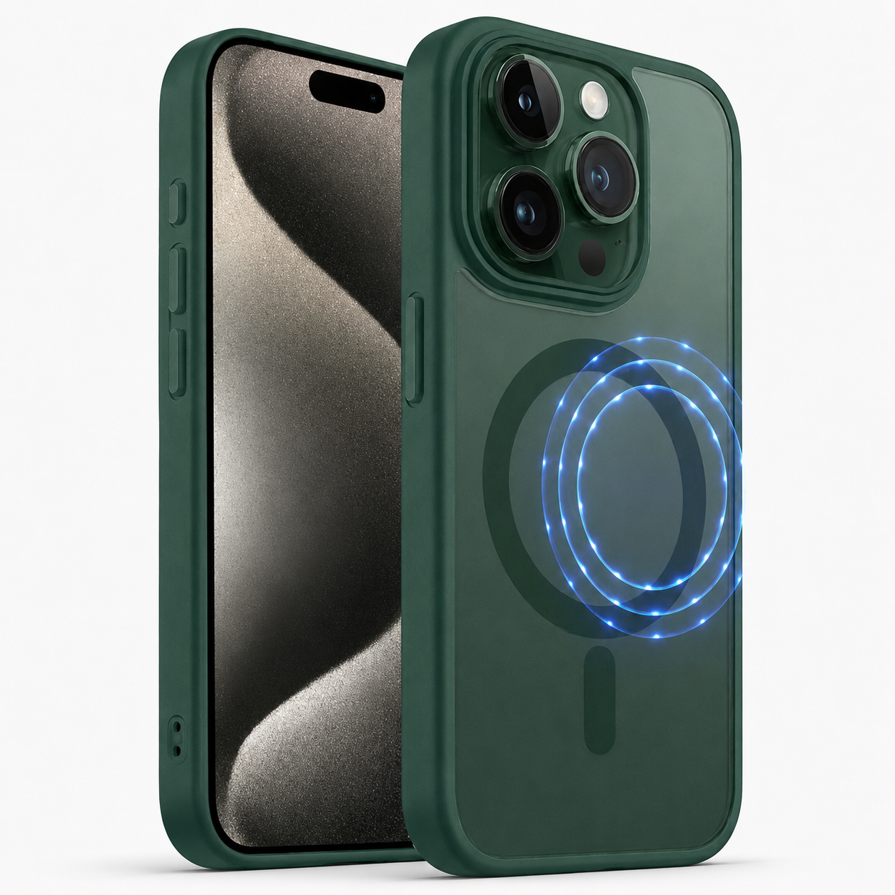 Matte Rubberized MagSafe Case for Apple iPhone 16 Pro Max - Green