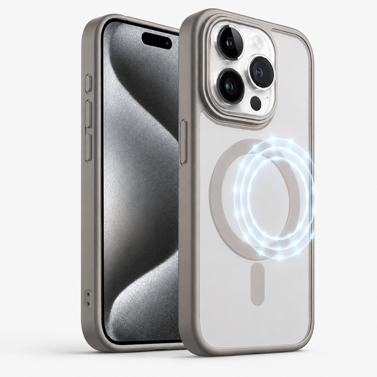 Matte Rubberized MagSafe Case for Apple iPhone 16 Pro Max - Grey