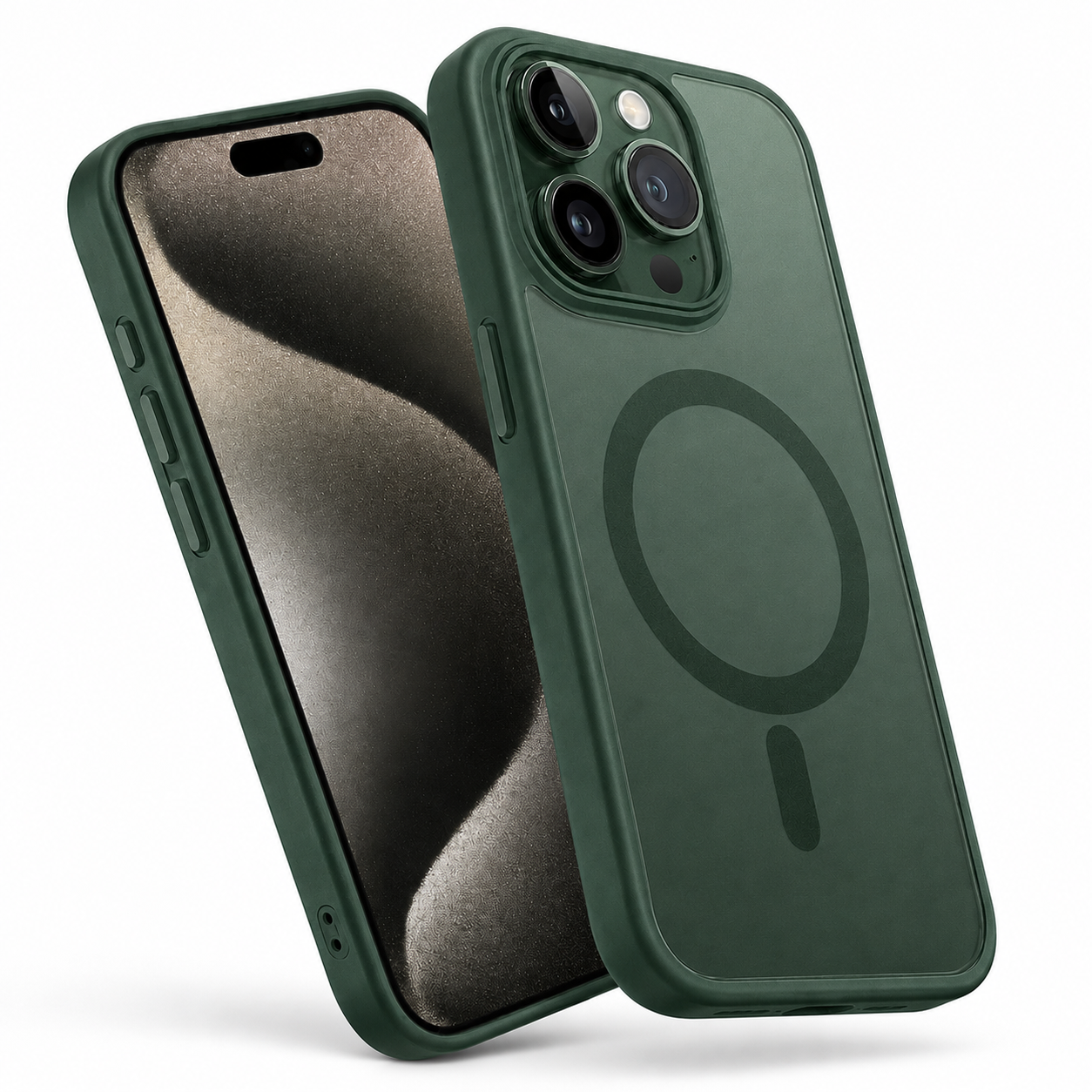 Matte Rubberized MagSafe Case for Apple iPhone 16 Pro Max - Green