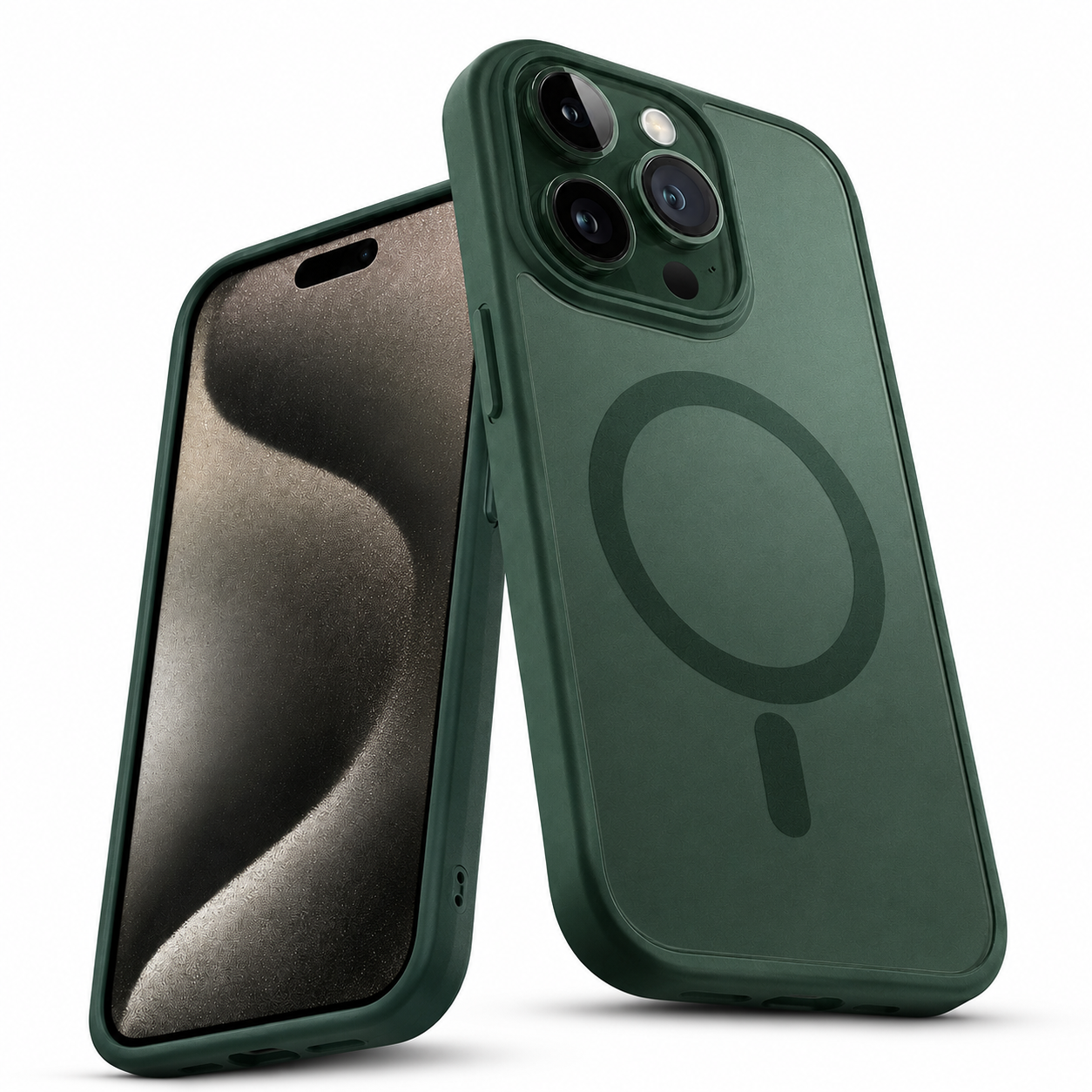 Matte Rubberized MagSafe Case for Apple iPhone 16 Pro Max - Green