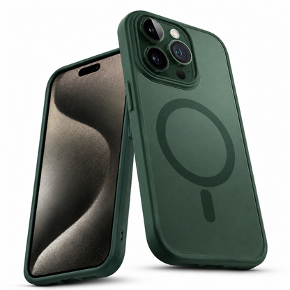 Matte Rubberized MagSafe Case for Apple iPhone 16 Pro Max - Green