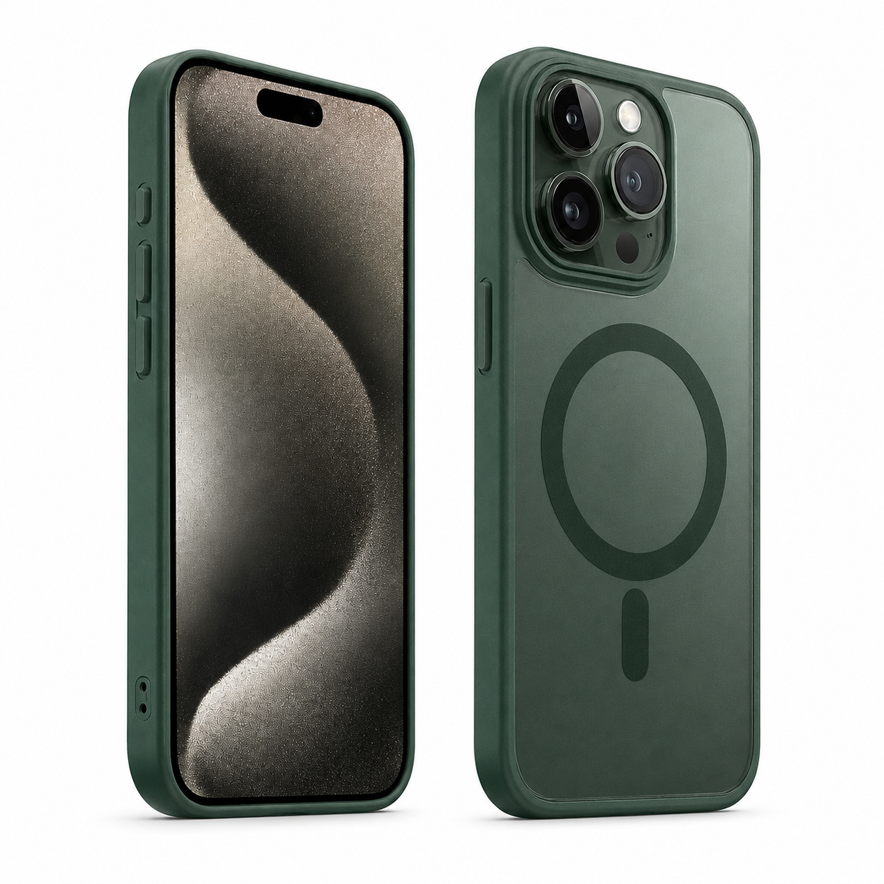 Matte Rubberized MagSafe Case for Apple iPhone 16 Pro Max - Green