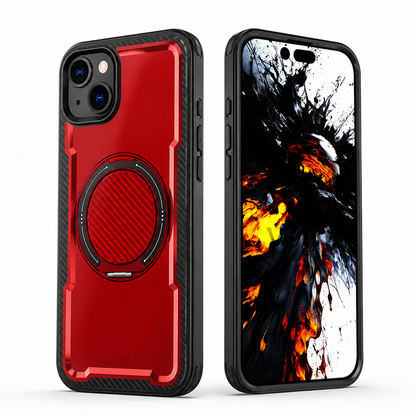 MagSafe Covert Shockproof Case for Apple iPhone 15 - Red