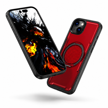 MagSafe Covert Shockproof Case for Apple iPhone 15 - Red