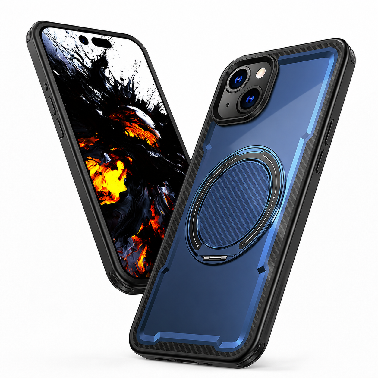 MagSafe Covert Shockproof Case for Apple iPhone 15 - Navy