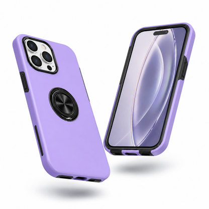 Swirl Invisible Ring Protective Case for Apple iPhone 16 Pro Max - Light Purple