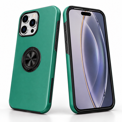 Swirl Invisible Ring Case for Apple iPhone 16 Pro Max - Midnight Green