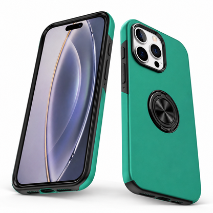 Swirl Invisible Ring Case for Apple iPhone 16 Pro Max - Midnight Green