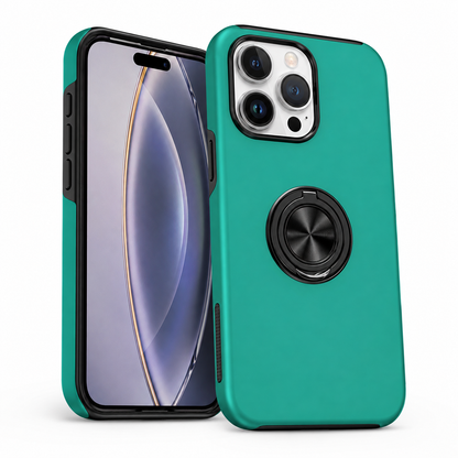 Swirl Invisible Ring Case for Apple iPhone 16 Pro Max - Midnight Green