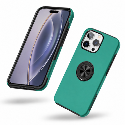 Swirl Invisible Ring Case for Apple iPhone 16 Pro Max - Midnight Green