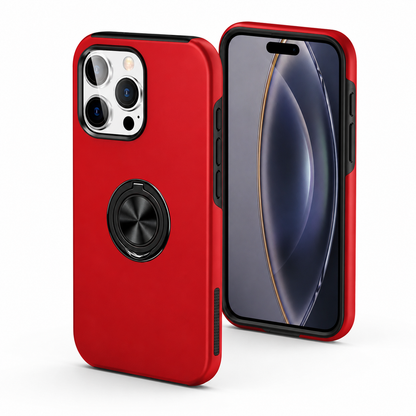 Swirl Invisible Ring Case for Apple iPhone 16 Pro Max - Red