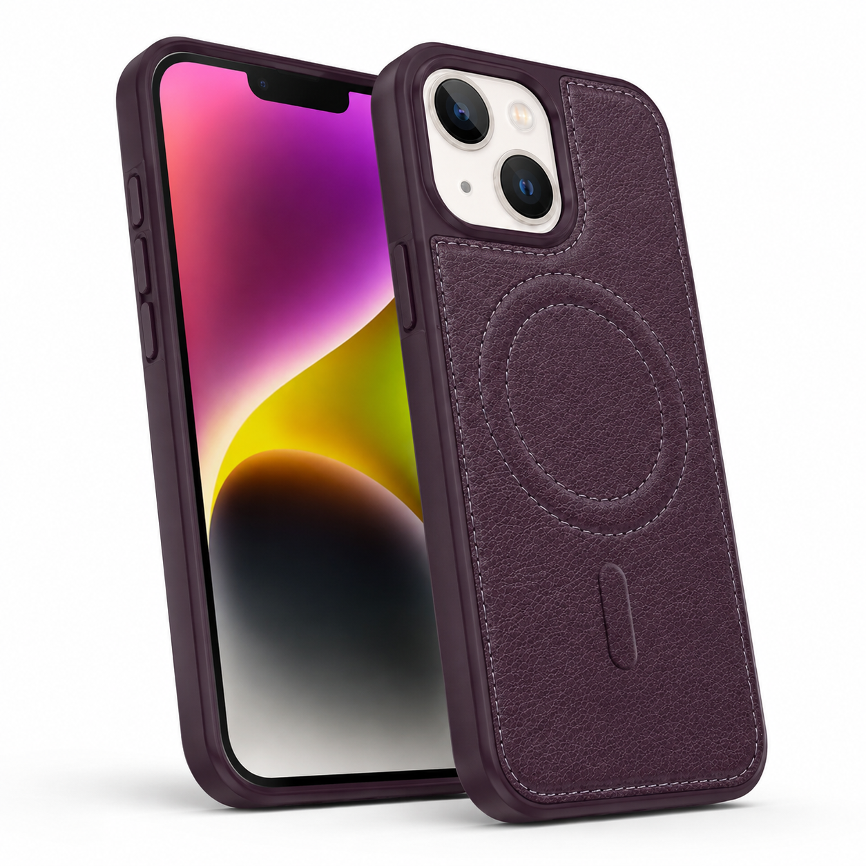 Engraved MagSafe Case for Apple iPhone 15 - Purple