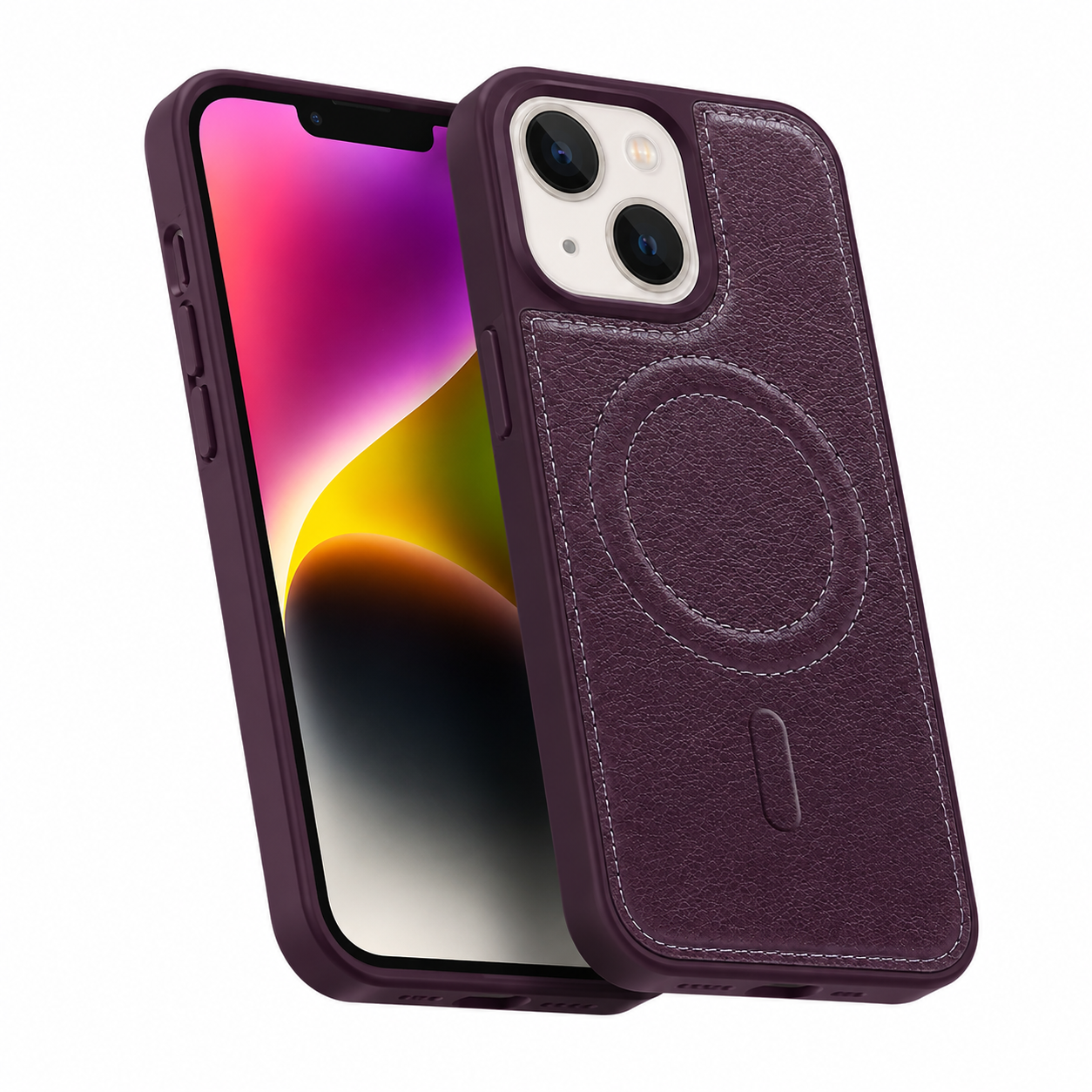 Engraved MagSafe Case for Apple iPhone 15 - Purple