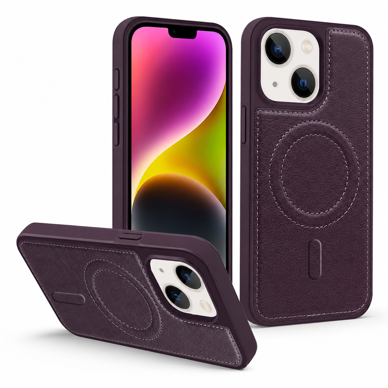 Engraved MagSafe Case for Apple iPhone 15 - Purple