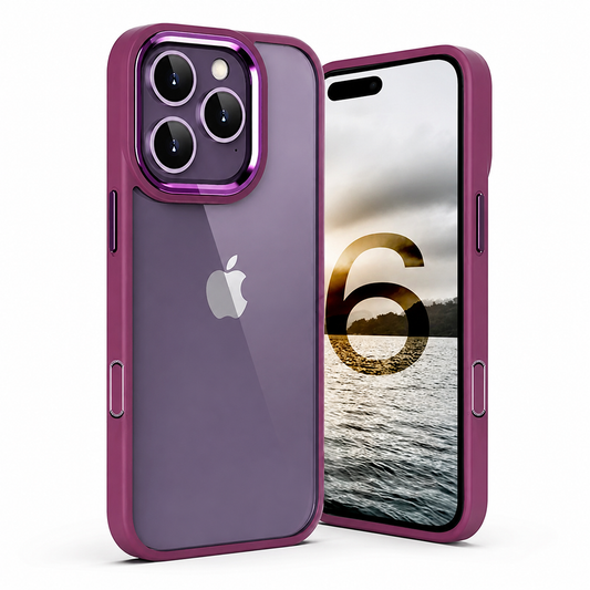 Matte Ultra-Hybrid Case for Apple iPhone 15 Pro - Wine - main product view