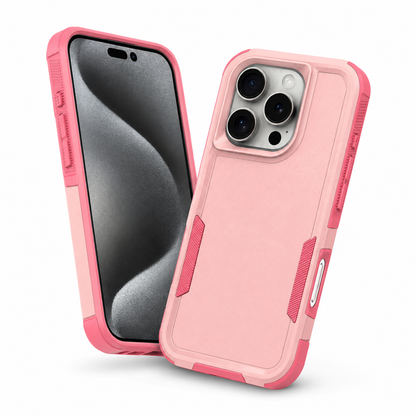 Comm Lite Slim Shockproof Case for Apple iPhone 16 Pro Max - Pink