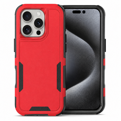 Slim Matte Comm Lite Protective Case for Apple iPhone 16 Pro Max - Red