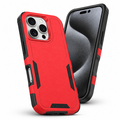 Slim Matte Comm Lite Protective Case for Apple iPhone 16 Pro Max - Red