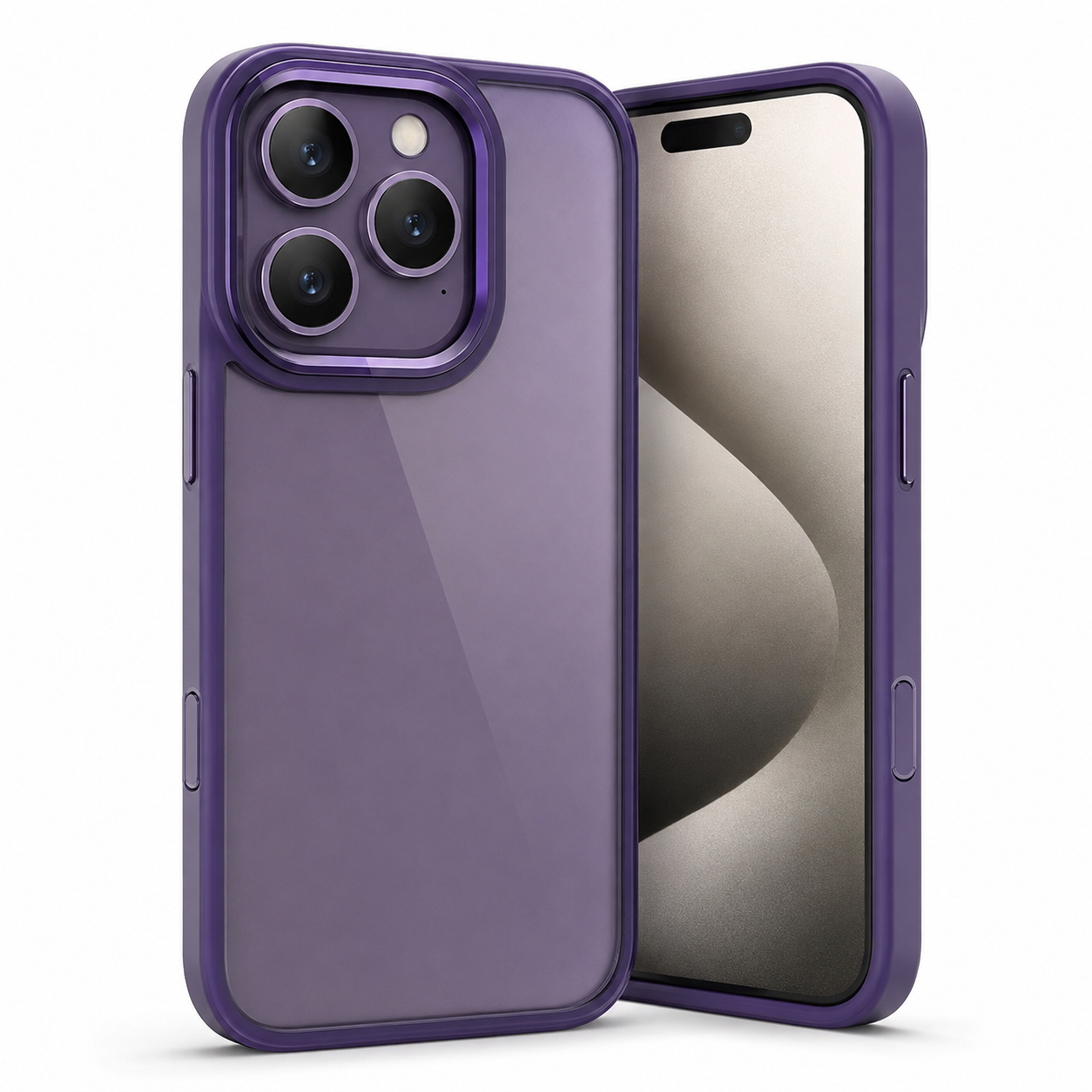 Matte Ultra-Hybrid Case for Apple iPhone 16 Pro Max - Deep Purple