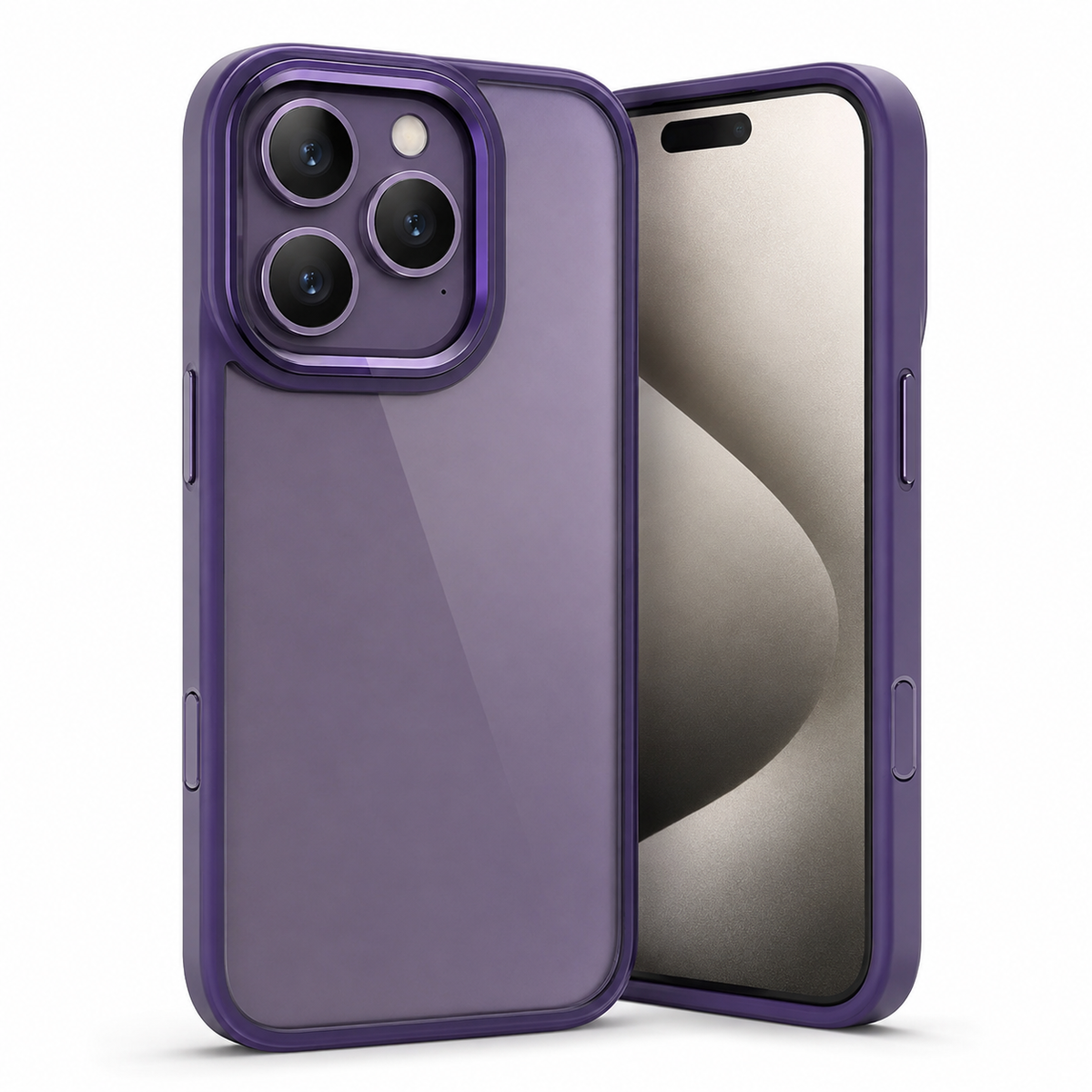 Matte Ultra-Hybrid Case for Apple iPhone 14 Pro Max - Deep Purple - main product view