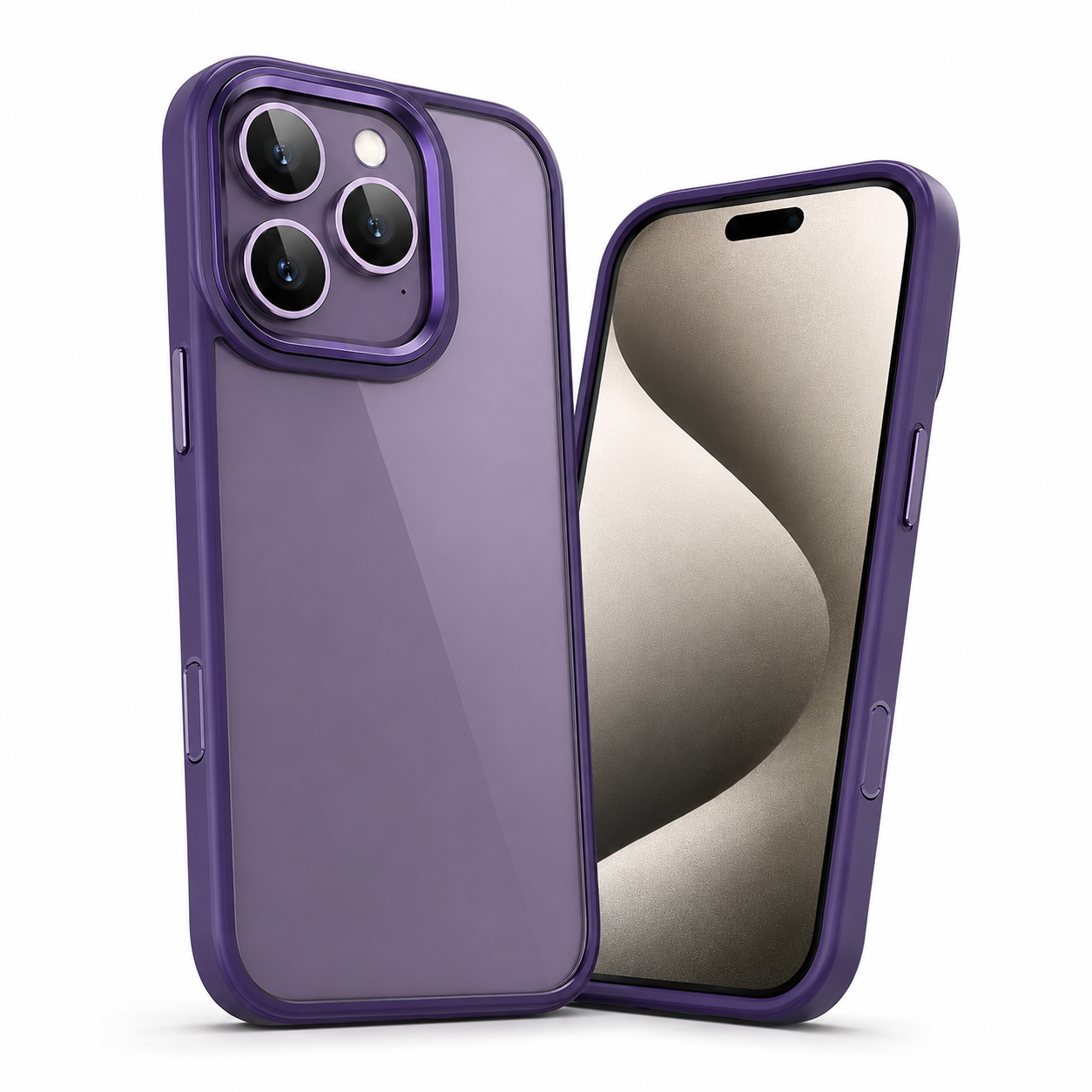 Matte Ultra-Hybrid Case for Apple iPhone 16 Pro Max - Deep Purple