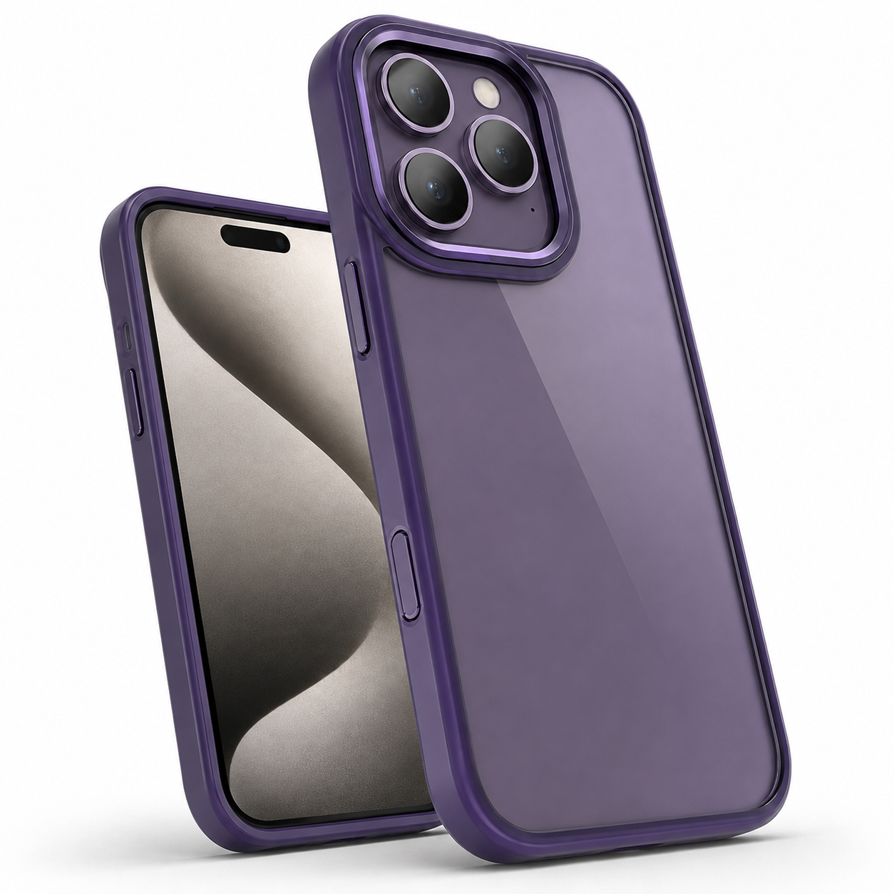 Matte Ultra-Hybrid Case for Apple iPhone 16 Pro Max - Deep Purple