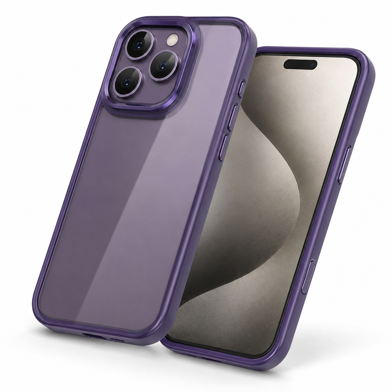 Matte Ultra-Hybrid Case for Apple iPhone 16 Pro Max - Deep Purple